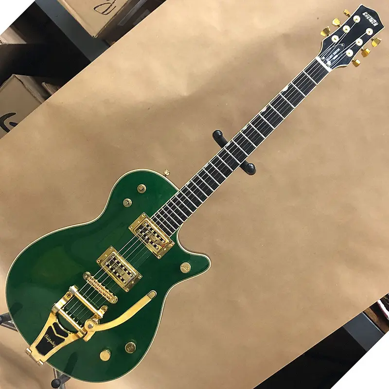 Gretsch Elliot Easton Cadillac Green Hollow-Body Electric Guitar 1