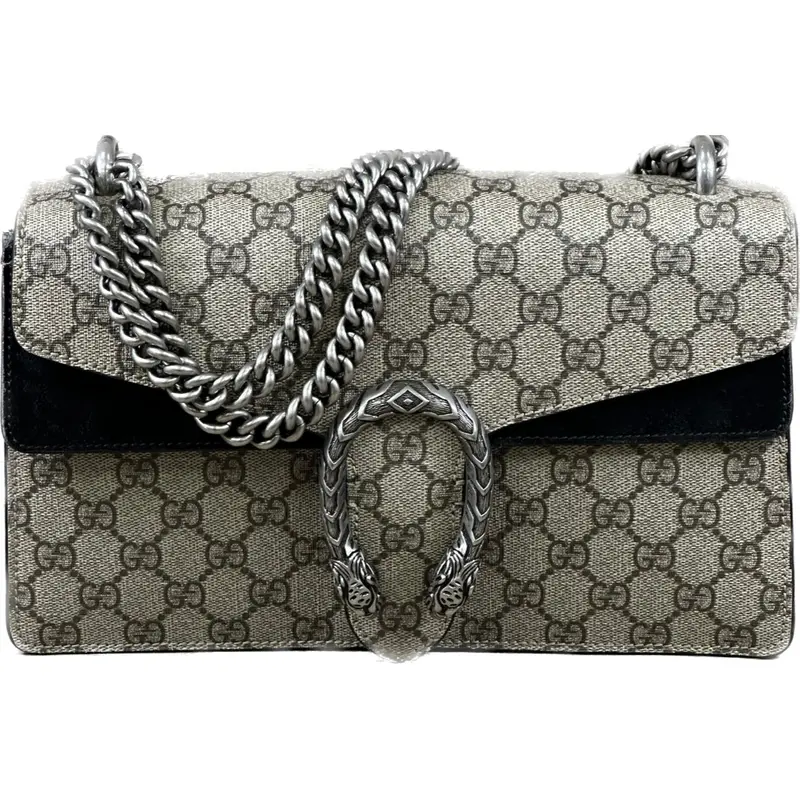 Gucci Dionysus Small Crossbody Bag – Gg Monogram Canvas In Black 1