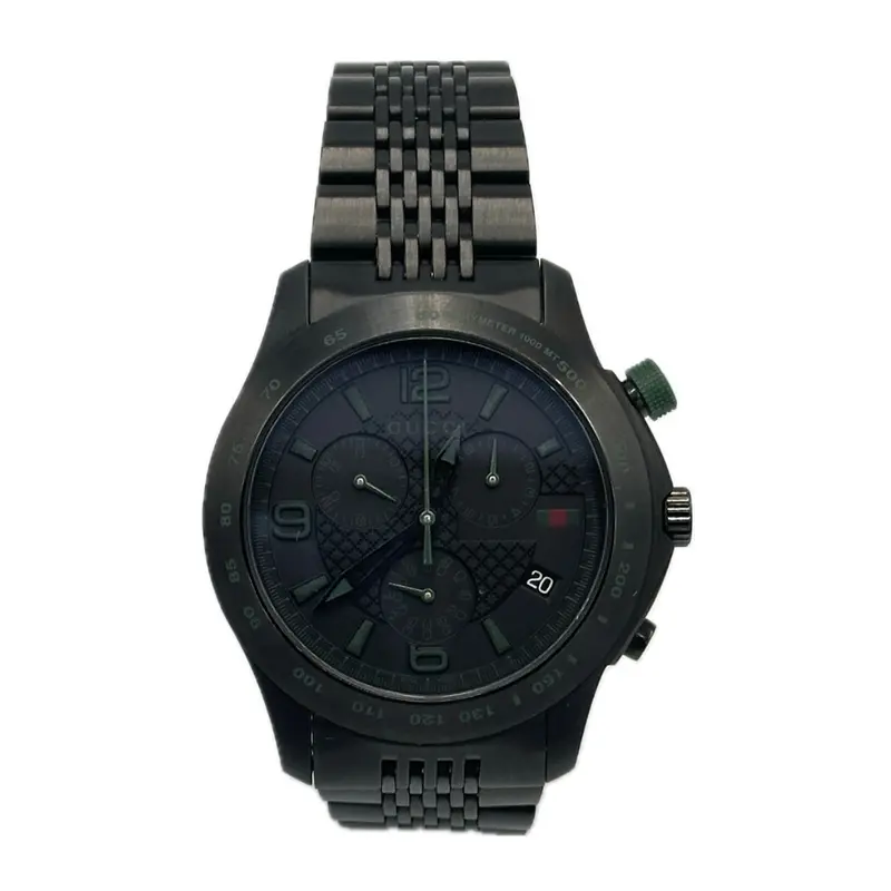 Gucci G-Timeless Chronograph Men'S Watch – Black Pvd Steel & Dial 1