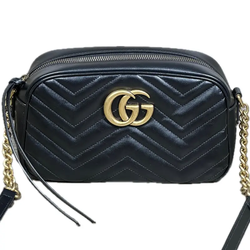 Gucci Gg Marmont Black Mini Camera Bag 1