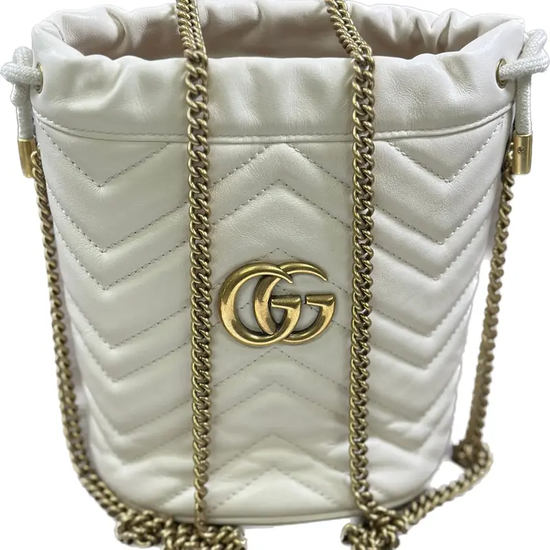 Gucci Gg Marmont Mini Bucket Bag In Leather 1