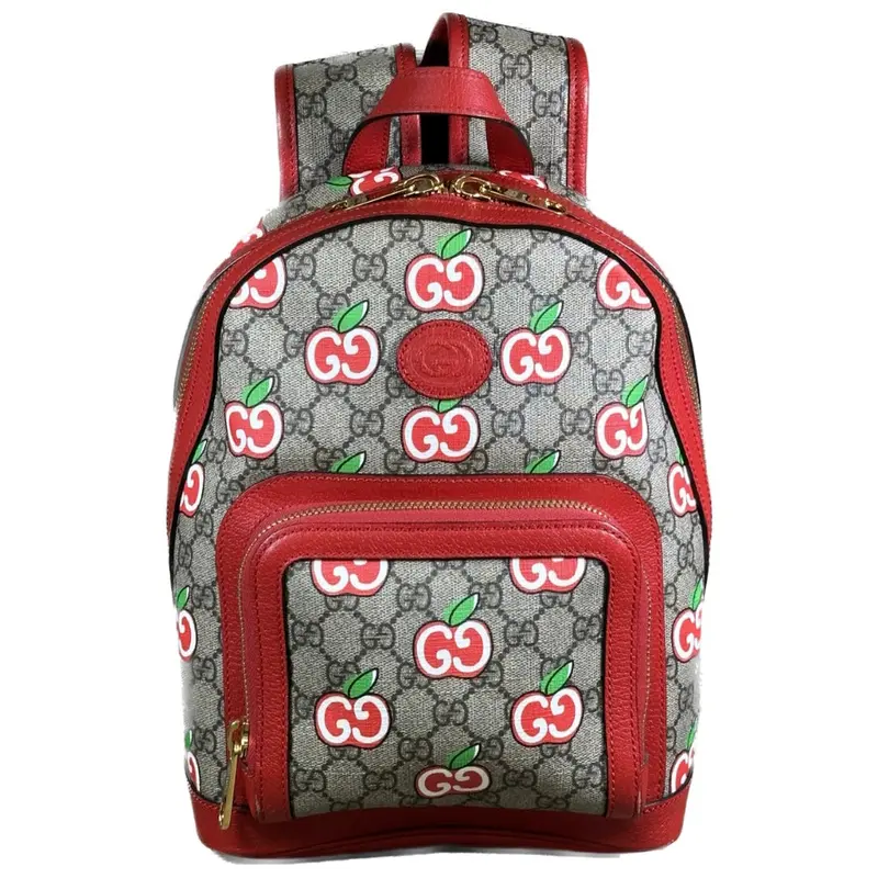 Gucci Gg Supreme Apple Backpack With Interlocking Logo 1