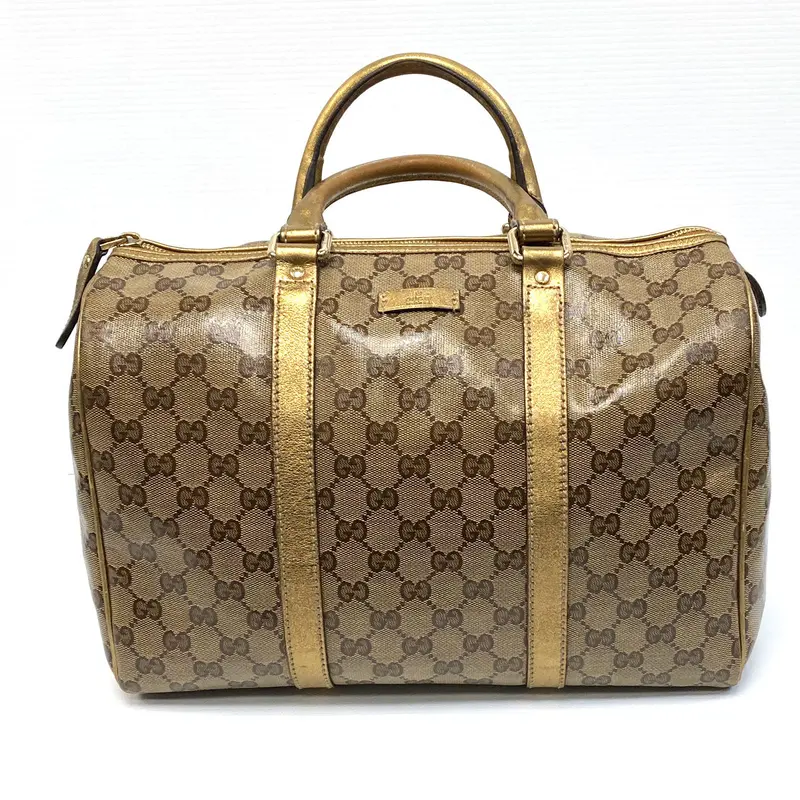 Gucci Joy Boston Bag In Gg Supreme Canvas With Crystal Accents 1