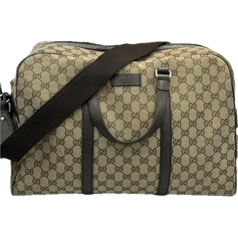 Gucci Monogram Canvas Boston Travel Bag – Spacious Weekender Style 1