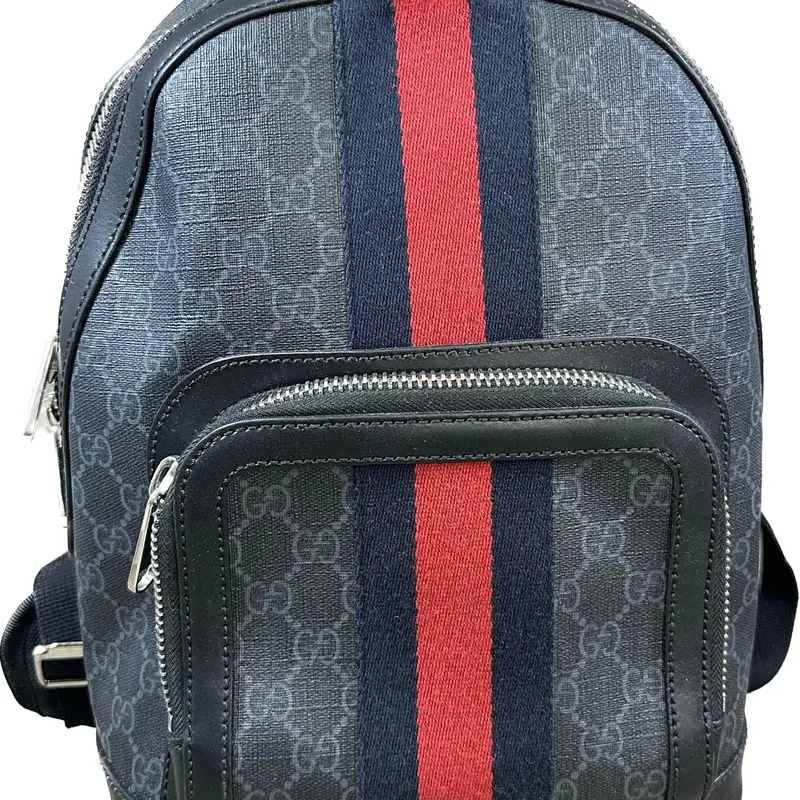 Gucci Ophidia Small Stripe Backpack – Black 1