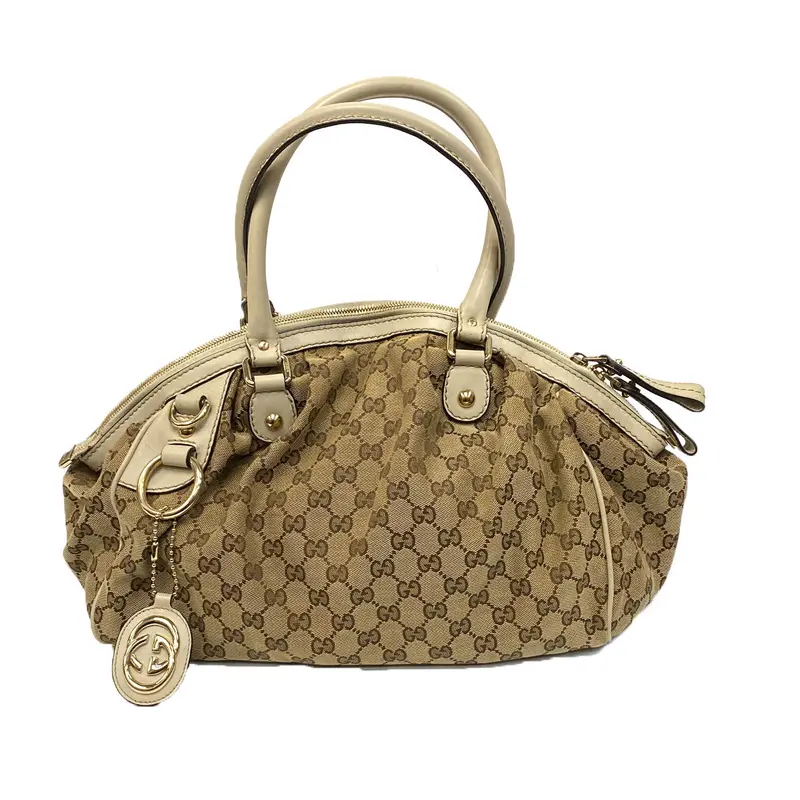 Gucci Sukey Medium Boston Bag In Gg Canvas 1