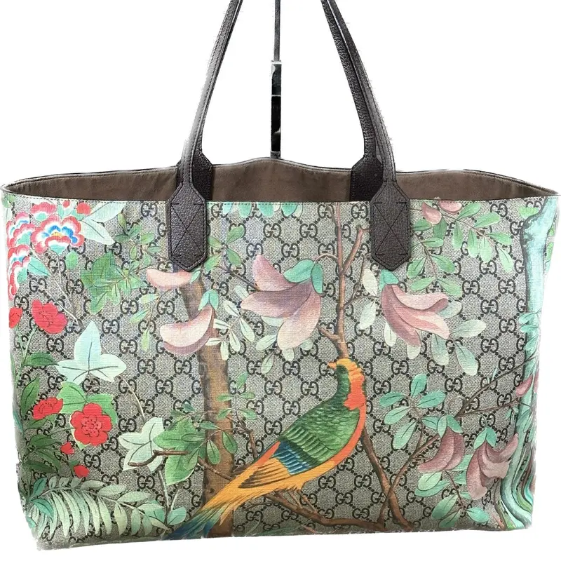 Gucci Tian Tote Bag – Gg Supreme Lambskin Shopper Style 1
