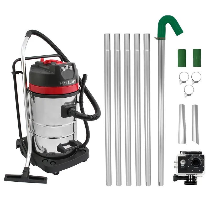 Gutter Inspection Camera System With Telescopic Cleaning Poles 1
