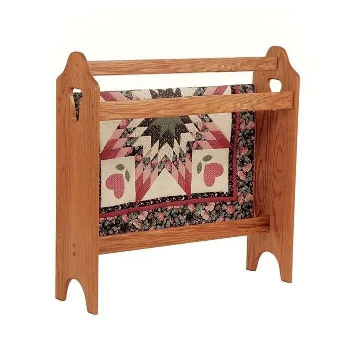 Handcrafted Amish Quilt Display Rack 1