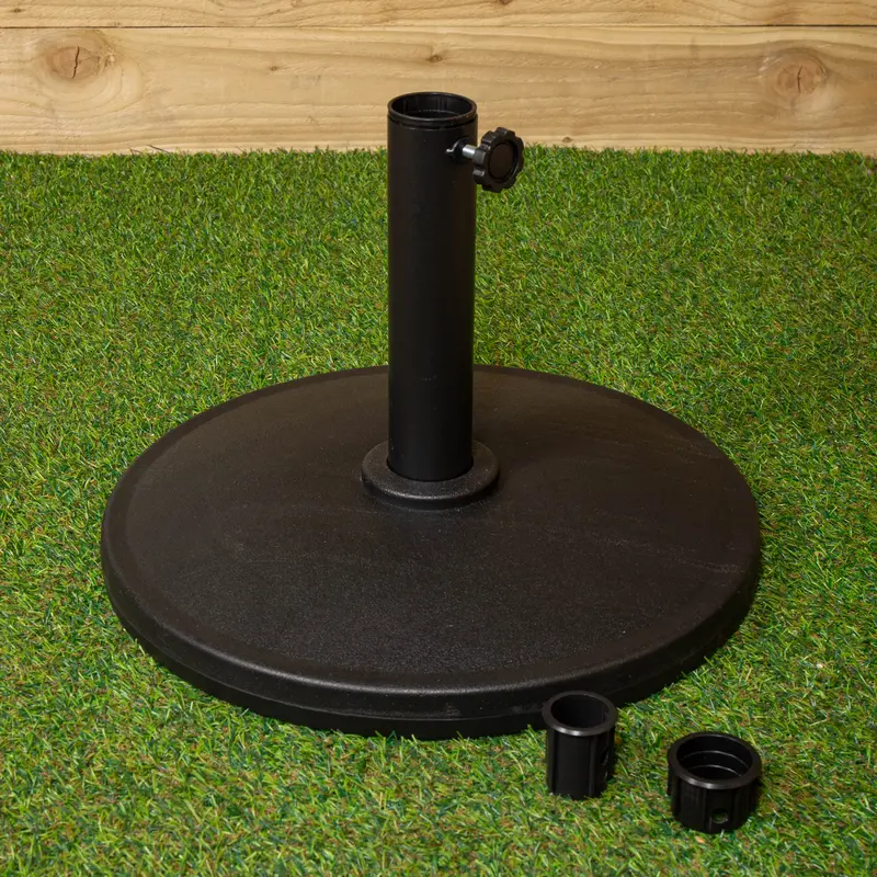 Heavy-Duty Black Parasol Base – 11Kg Weighted Umbrella Stand For Garden Use 1