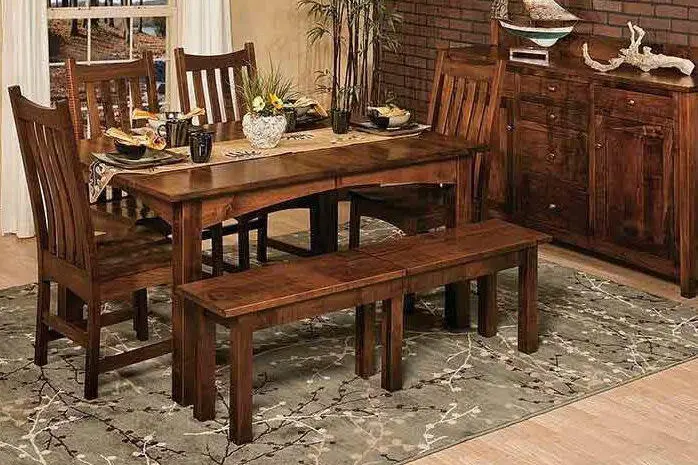 Heidi Solid Wood Dining Collection – Amish-Made Table And Chair Set 1