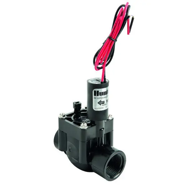 Hunter Pgv-100-G-Dc – 1-Inch Plastic Globe Valve With Dc Latching Solenoid – Fpt × Fpt 1