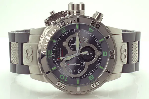 Invicta Corduba Ibiza Chronograph Watch – Stainless Steel With Leather Strap 1