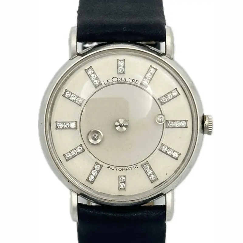 Jaeger-Lecoultre Vintage 14K Gold Mystery Dial Watch With Diamonds 1