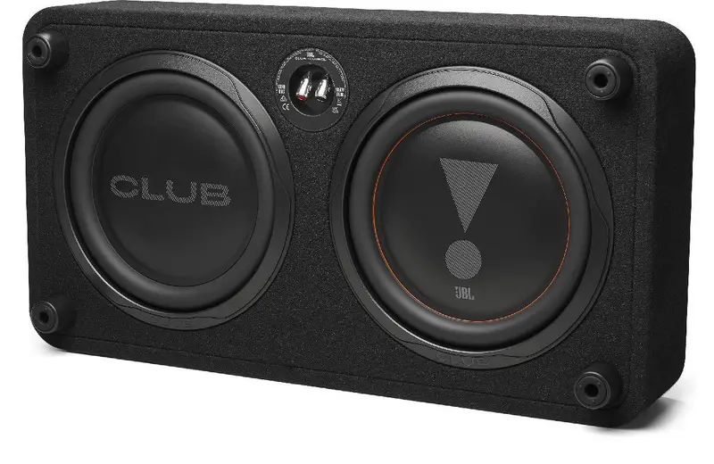 Jbl Club1000Ssl Sealed Dual 10" Downfire Subwoofer Enclosure W/ Passive Radiator (1000W) 1