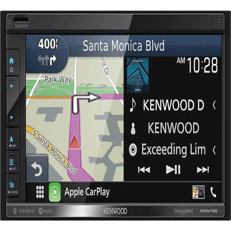 Kenwood Dnr476S 6.8-Inch Mechless Double-Din Navigation Receiver With Apple Carplay And Android Auto 1