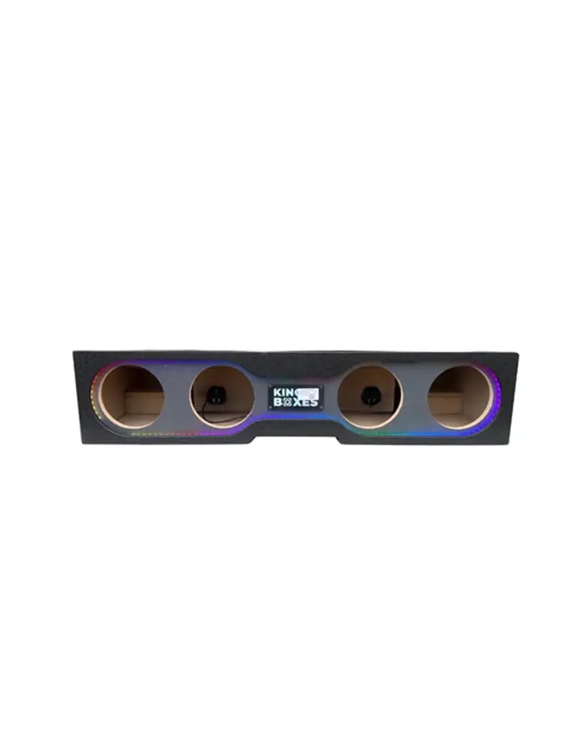 King Boxes Ak-Ford09-48 Quad 8-Inch Rgb-Lit Enclosure For 2009–2023 Ford F-Series Crew Cabs 1