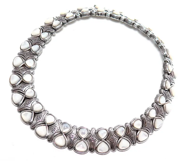 Konstantino Mother-Of-Pearl Collar Necklace 1