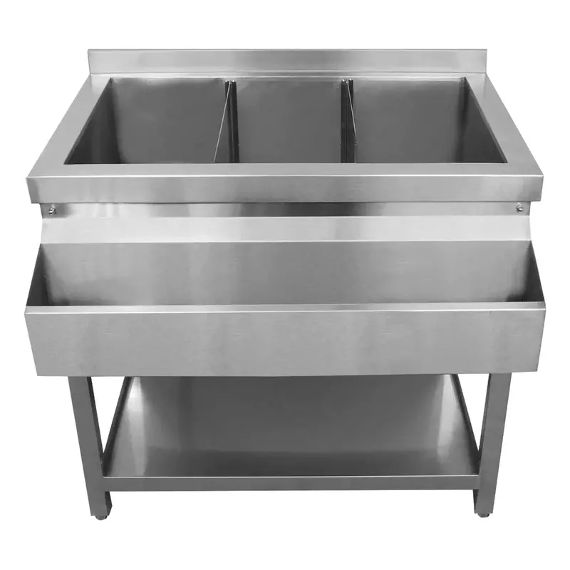 Kukoo Stainless Steel Ice Well And Cocktail Prep Station For Bars 1