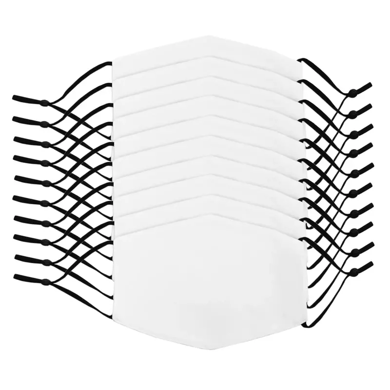 Large Face Masks Sublimation Blanks / 10 Pack 1