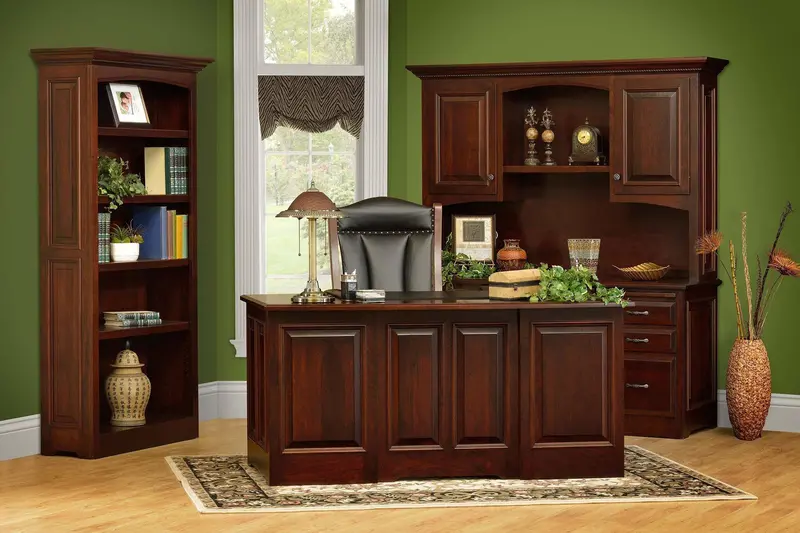 Liberty Executive Desk Series – Solid Wood Amish Office Furniture 1