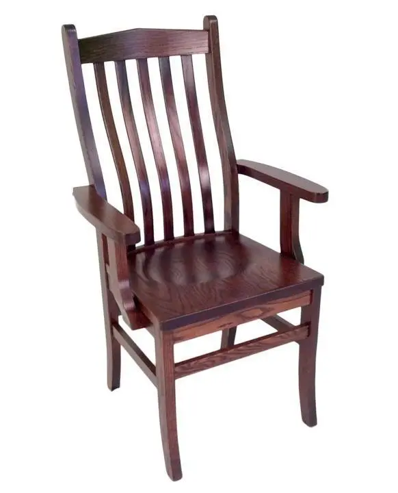 Lincoln Amish Armchair – Solid Wood Upholstered Seating 1