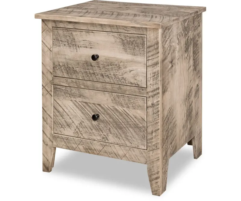 Livingston Amish Nightstand Featuring Dual Drawers 1