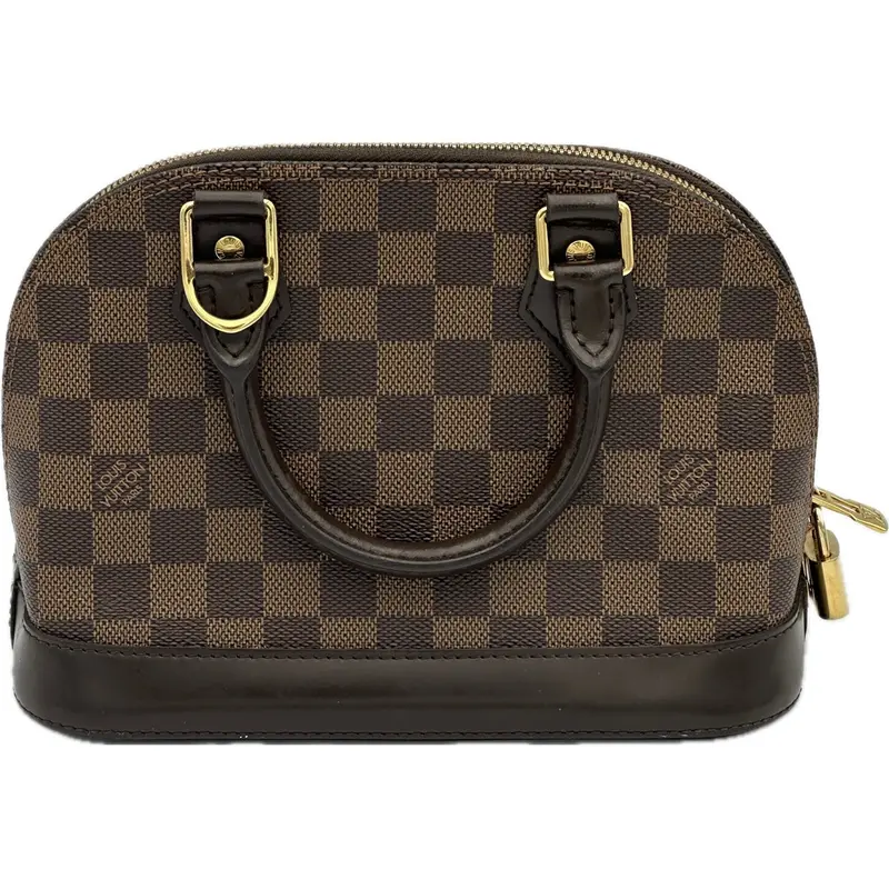 Louis Vuitton Alma Bb Handbag In Ebony Damier Ebene Canvas 1