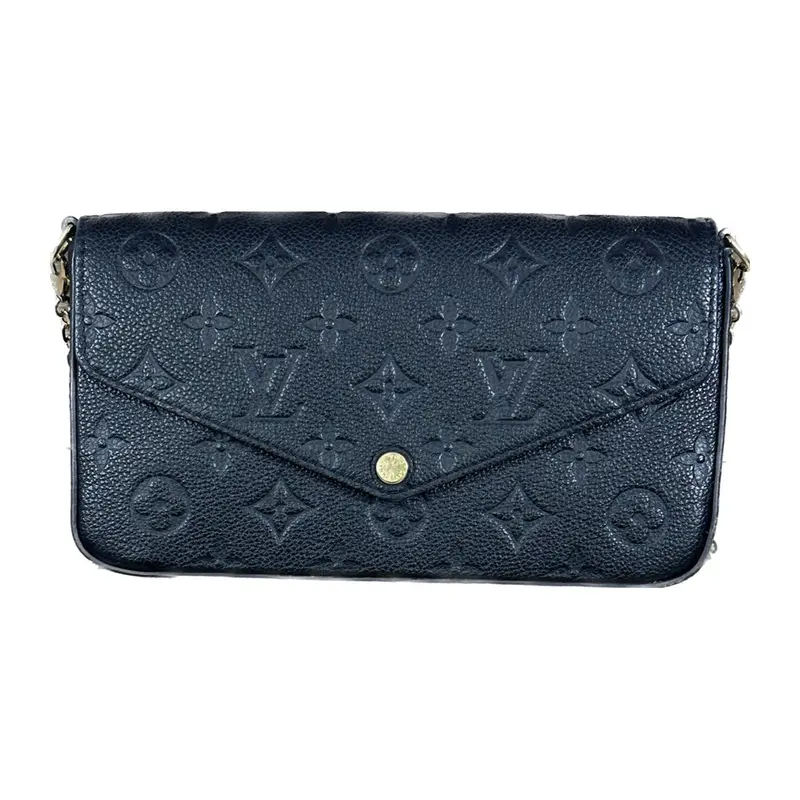 Louis Vuitton Félicie Pochette – Black Epi Leather Clutch 1