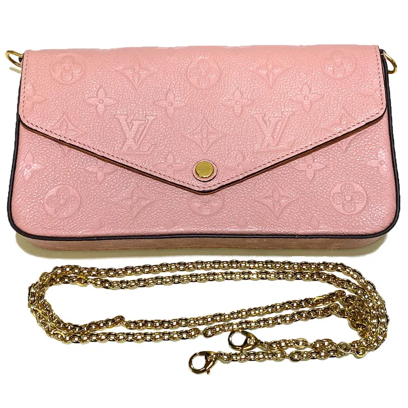 Louis Vuitton Félicie Rose Poudre Pochette In Monogram Empreinte Leather 1