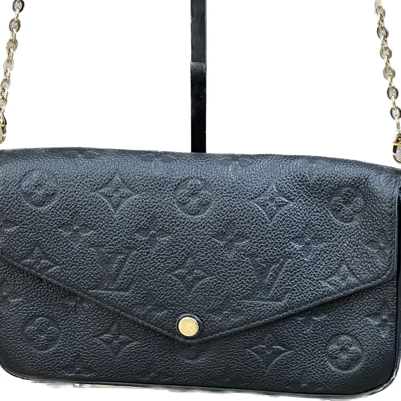 Louis Vuitton Féliicie Pochette In Black Monogram Canvas 1