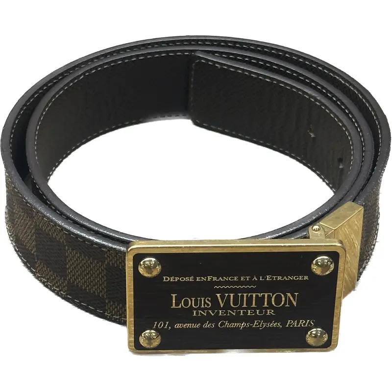 Louis Vuitton Inventeur Reversible Belt In Damier Ebene Canvas 1