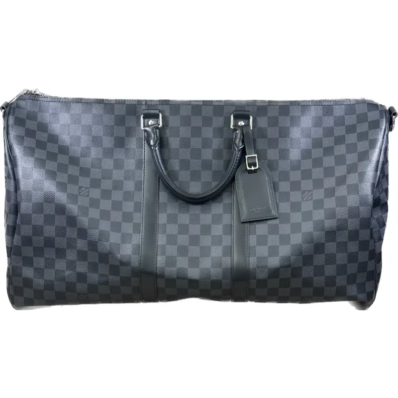 Louis Vuitton Keepall Bandoulière 55 – Damier Graphite Travel Duffle 1