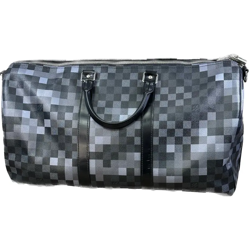 Louis Vuitton Keepall Bandoulière 55 In Damier Graphite Pixel Print 1