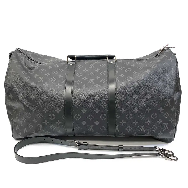 Louis Vuitton Keepall Bandoulière 55 In Monogram Eclipse Canvas 1