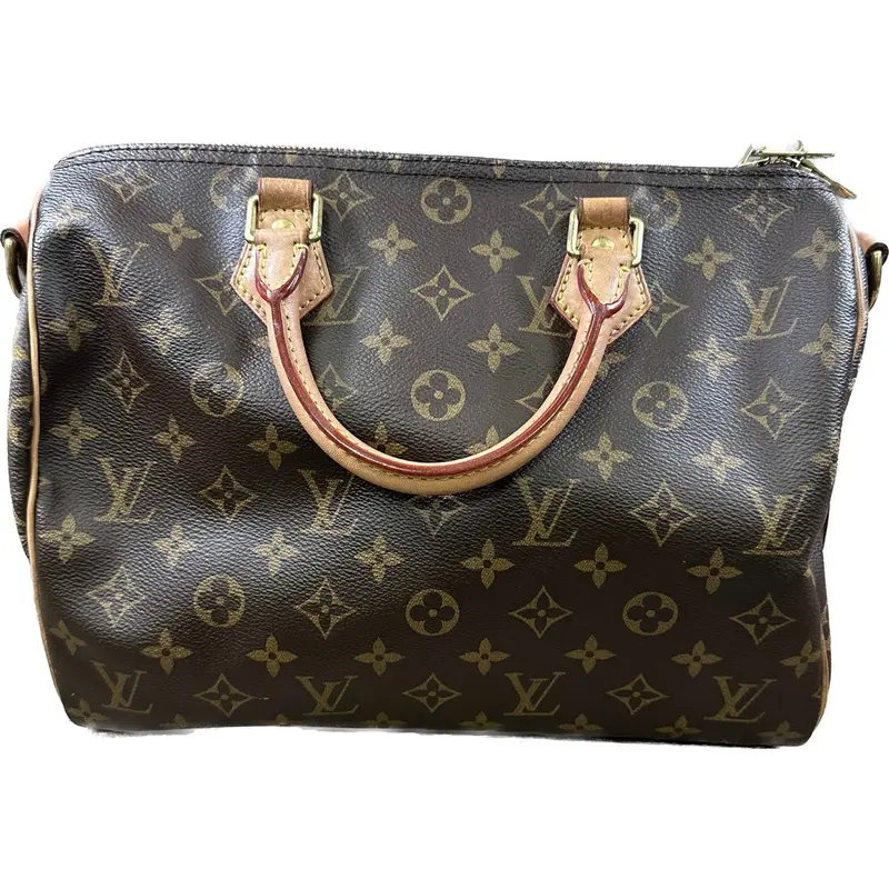 Louis Vuitton Monogram Speedy 30 Crossbody Bag With Bandolier Strap 1