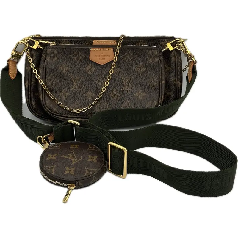 Louis Vuitton Multi Pochette Accessoires In Khaki Monogram Canvas 1