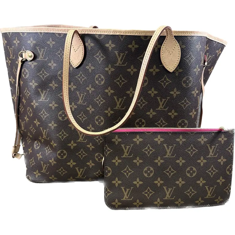 Louis Vuitton Neverfull Gm – Monogram Canvas Tote In Peony Hue 1