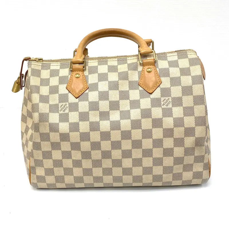 Louis Vuitton Speedy 30 Handbag In Damier Azur Canvas 1