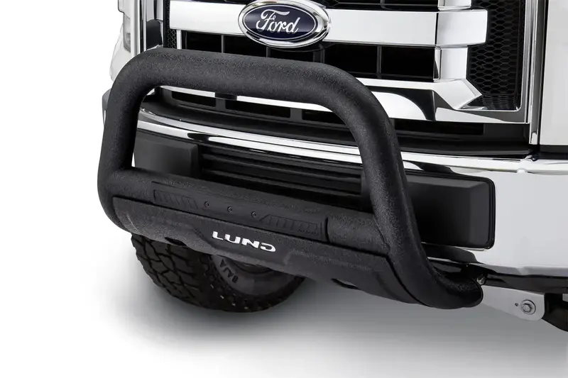 Lund 47121206 Black Bull Bar With Integrated Led Lights And Wiring Harness 1