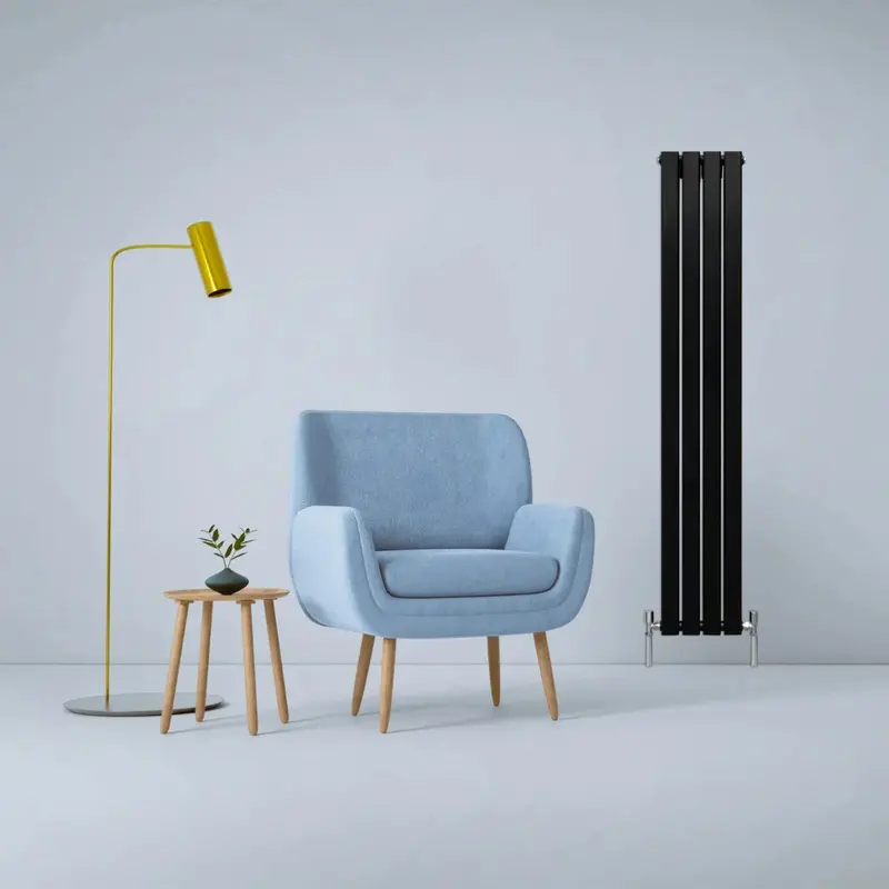 Matte Black Designer Flat Panel Radiator – 1600Mm X 280Mm 1