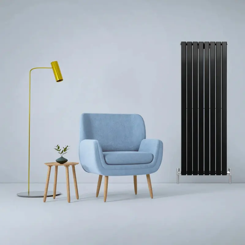 Matte Black Designer Flat Panel Radiator – 1600Mm X 560Mm 1