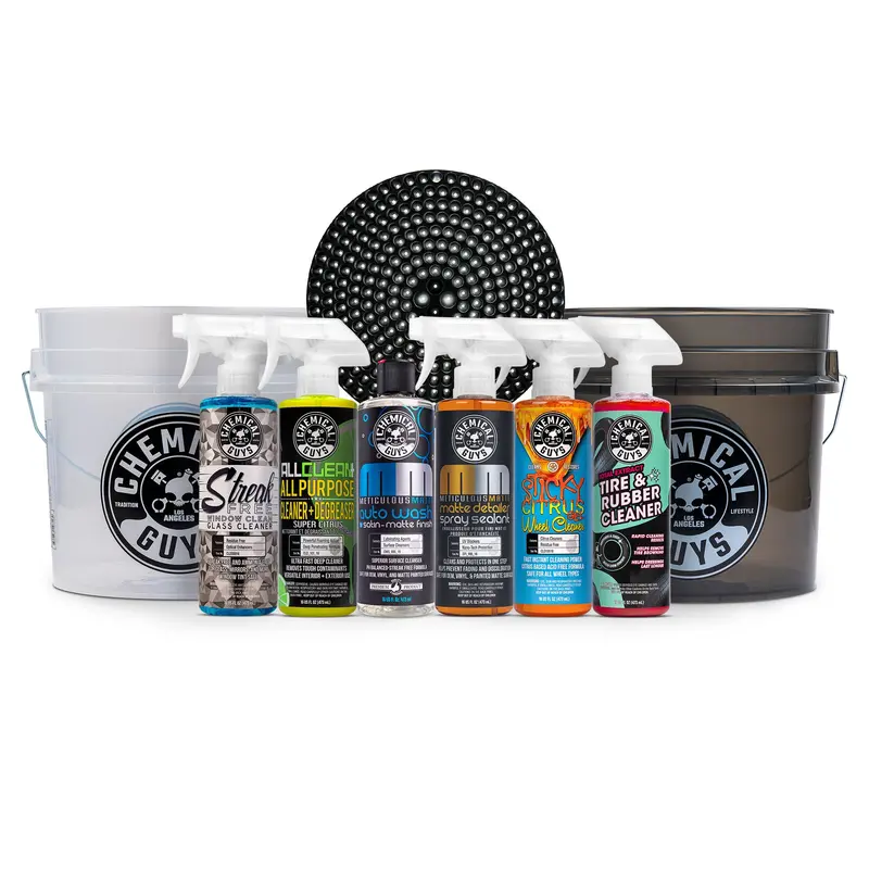 Matte-Finish Car Wash Arsenal Kit With Bucket 1