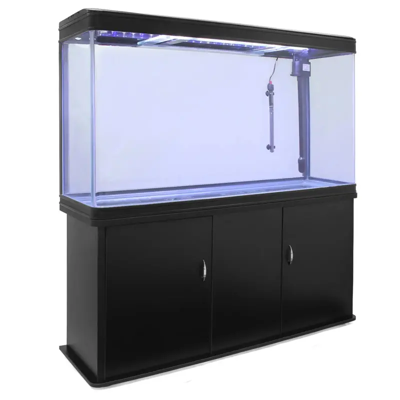 Modern Black Aquarium Fish Tank With Matching Cabinet Stand 1