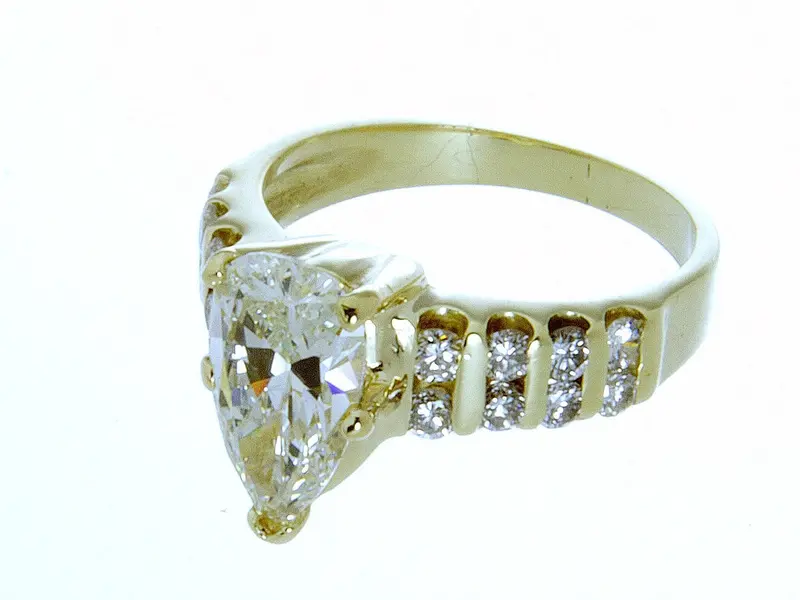 Modern Diamond Engagement Ring – 2.46Ct Solitaire Center Stone 1