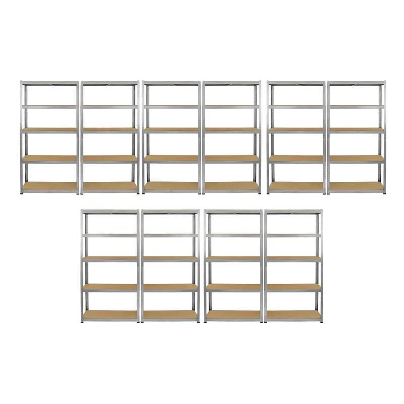 Monster Racking Galwix Galvanised Steel Shelf Pack – Ten 90Cm Units 1
