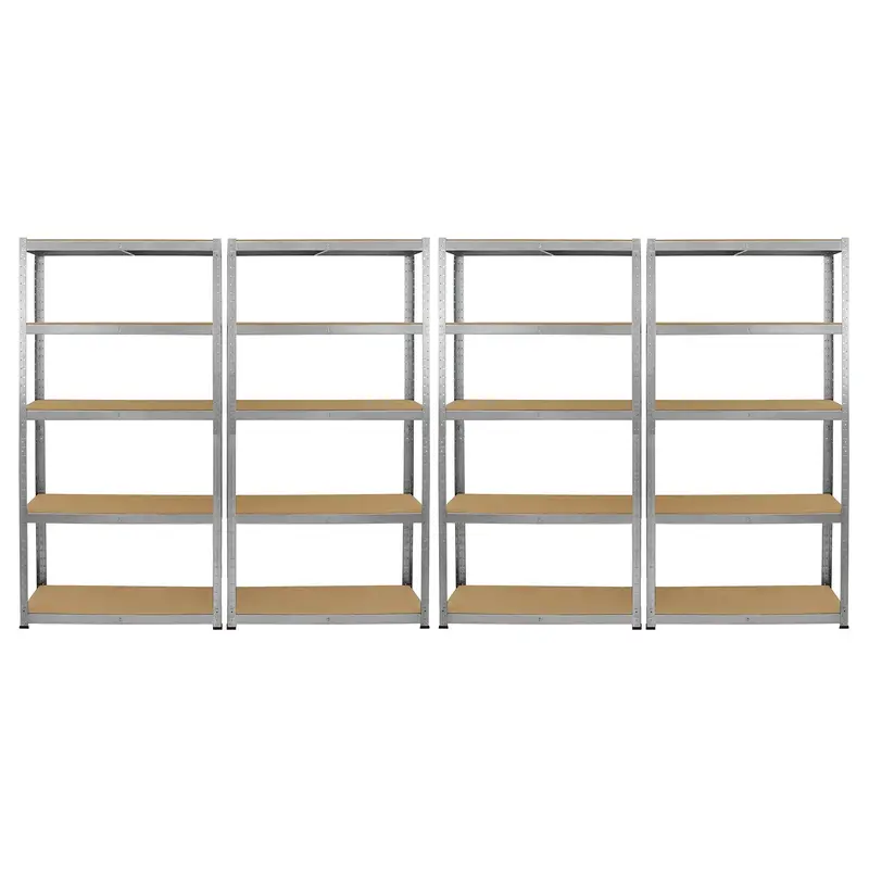 Monster Racking Galwix Galvanised Steel Shelf Set – Four 90Cm Units 1