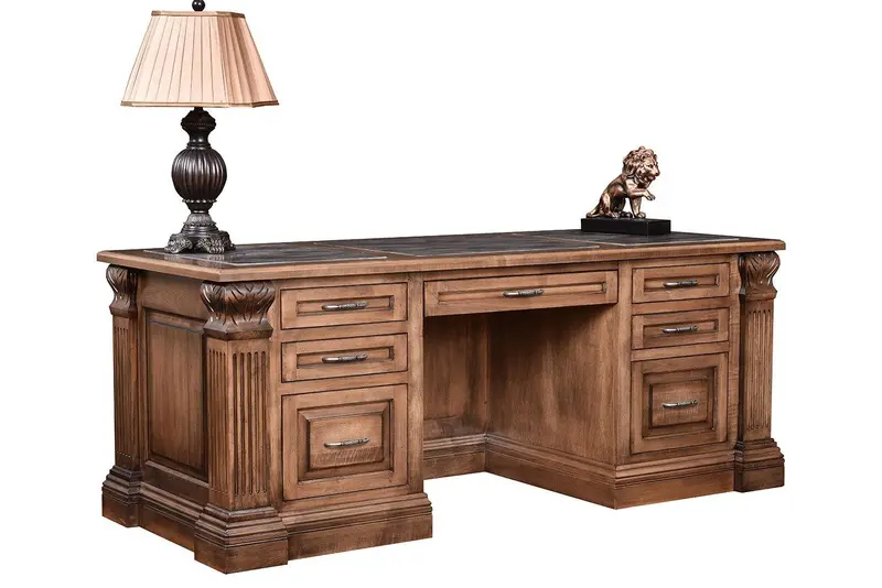 Montereau U-Shaped Amish Executive Desk 1