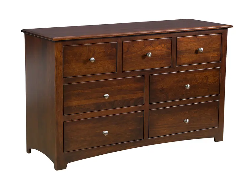 Monterey Seven-Drawer Amish Dresser 1
