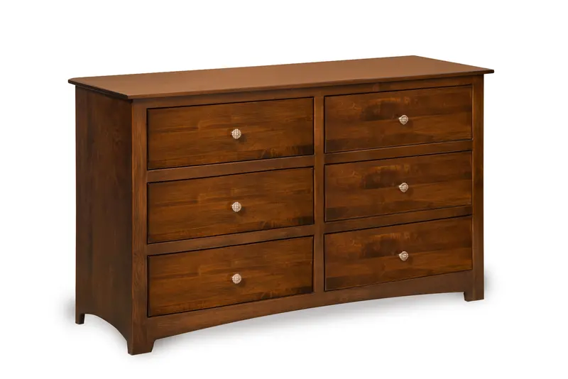 Monterey Six-Drawer Amish Dresser 1